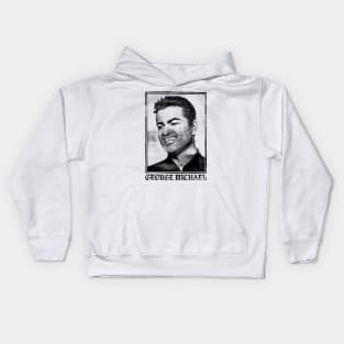 George Michael // Faded Vintage Look // Original Design Kids Hoodie